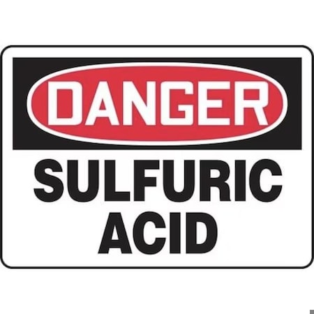 Accuform OSHA DANGER SAFETY SIGN SULFURIC SHMCHG015VS SHMCHG015VS